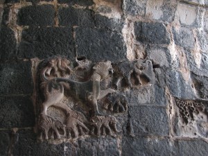 Janjira sea fort wall carvings