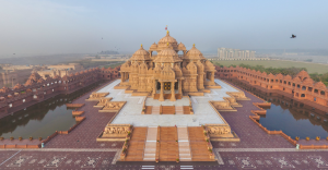 Akshardham_Airpano_wide_view