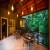 Breakfast area on a covered bridge