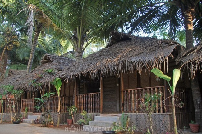 Thatch Roofed Cottages, Canacona