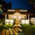 Front View of the Villa at Nite